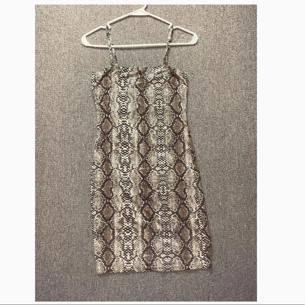 Snake Print Dress from SheIn